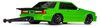 Ford Mustang 5.0 Complete Body Replacement for Drag Slash [Green] - image 2