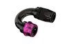 PRO/SPEC B-Type Quick Release Hose End [-6 AN (PS06), 180 Degree, Reusable Swivel, Black/Purple]