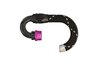 PRO/SPEC B-Type Quick Release Hose End [-6 AN (PS06), 180 Degree, Reusable Swivel, Black/Purple] - image 3