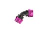 PRO/SPEC D-Type Double-Ended Quick Release Fitting [-12 AN (PS12), 60 Degree, Black/Purple] - image 2