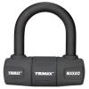 TRIMAX MOTORCYCLE DISC U-LOCK - RED W/ BLACK 13MM SHACKLE LIFETIME WARRANTY 1 EACH