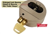 Internal Shackle Trailer/Shed Door Hockey Puck Lock