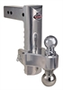 10? HD Aluminum Adjustable Drop Hitch, Pin and Clip Includes: Dual 2? and 2-5/16? Chrome Balls
