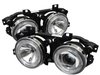 Halo LED Projector Headlights 1988-1994 BMW E34 5 Series/E32 7 Series - image 2