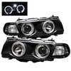 Halo LED Projector Headlights 1999-2001 BMW E38 7 Series - image 3