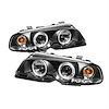 Halo LED Projector Headlights 2000-2003 BMW E46 3 Series - image 1