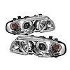 Halo LED Projector Headlights 2000-2003 BMW E46 3 Series - image 1