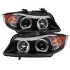 Halo LED Projector Headlights 2006-2008 BMW E90 3 Series - image 3
