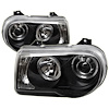 Halo LED Projector Headlights 2005-2010 Chrysler 300C - image 1
