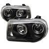 Halo LED Projector Headlights 2005-2010 Chrysler 300C - image 3