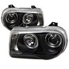 Halo LED Projector Headlights 2005-2010 Chrysler 300C - image 4