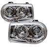 Halo LED Projector Headlights 2005-2010 Chrysler 300C - image 1