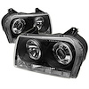Halo LED Projector Headlights 2005-2008 Chrysler 300 - image 1
