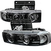 Halo LED Projector Headlights 1995-2005 Chevy Astro/GMC Safari - image 1
