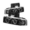 Halo LED Projector Headlights 1995-2005 Chevy Astro/GMC Safari - image 3