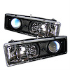 Halo LED Projector Headlights 1988-1999 GM Trucks - image 1