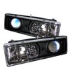 Halo LED Projector Headlights 1988-1999 GM Trucks - image 2
