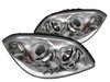 Halo LED Projector Headlights 2005-2010 Chevy Cobalt - image 2