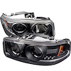Halo LED Projector Headlights 1999-2007 GMC Trucks - image 1