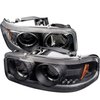 Halo LED Projector Headlights 1999-2007 GMC Trucks - image 2