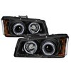 Halo LED Projector Headlights 2003-2006 Chevy Silverado - image 4