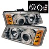 Halo LED Projector Headlights 2003-2006 Chevy Silverado - image 3