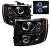 Halo LED Projector Headlights 2007-2014 Chevy Silverado 2500HD/3500HD - image 3