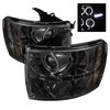 Halo LED Projector Headlights 2007-2014 Chevy Silverado 2500HD/3500HD - image 2