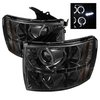 Halo LED Projector Headlights 2007-2014 Chevy Silverado 2500HD/3500HD - image 3