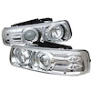 Halo LED Projector Headlights 1999-2006 Chevy Trucks - image 1