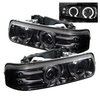 Halo LED Projector Headlights 1999-2006 Chevy Trucks - image 2