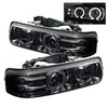 Halo LED Projector Headlights 1999-2006 Chevy Trucks - image 3