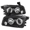 Halo LED Projector Headlights 2006-2010 Dodge Charger - image 4