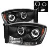 Halo LED Projector Headlights 2006-2009 Dodge Ram - image 2