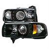 Halo LED Projector Headlights 1994-2001 Dodge Ram - image 1