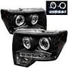 Halo LED Projector Headlights 2009-2014 Ford F150 - image 1