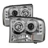 Halo LED Projector Headlights 1999-2004 Ford F250 Super Duty - image 4