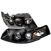 Halo LED Projector Headlights 1999-2004 Ford Mustang - image 1