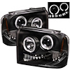 Halo LED Projector Headlights 2005-2007 Ford F250/F350/F450 Super Duty - image 1