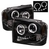 Halo LED Projector Headlights 2005-2007 Ford F250/F350/F450 Super Duty - image 3