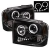 Halo LED Projector Headlights 2005-2007 Ford F250/F350/F450 Super Duty - image 4