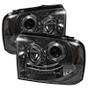 Halo LED Projector Headlights 2005-2007 Ford F250/F350/F450 Super Duty - image 1