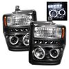 Halo LED Projector Headlights 2008-2010 Ford F250/F350/F450 Super Duty - image 3