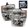 Halo LED Projector Headlights 2008-2010 Ford F250/F350/F450 Super Duty - image 3