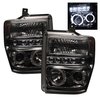 Halo LED Projector Headlights 2008-2010 Ford F250/F350/F450 Super Duty - image 2