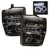 Halo LED Projector Headlights 2008-2010 Ford F250/F350/F450 Super Duty - image 3