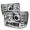 Halo LED Projector Headlights 2007-2013 GMC Sierra - image 1