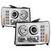 Halo LED Projector Headlights 2007-2013 GMC Sierra - image 4