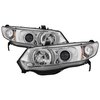 Halo LED Projector Headlights 2006-2008 Honda Civic - image 4