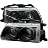 Halo LED Projector Headlights 1988-1999 Honda Civic/CRX - image 1
